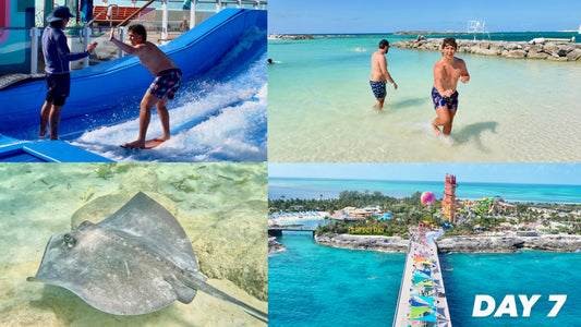 Don't Touch The Stingray!  Unlocking the Flowrider in the Bahamas! 🌊🐠