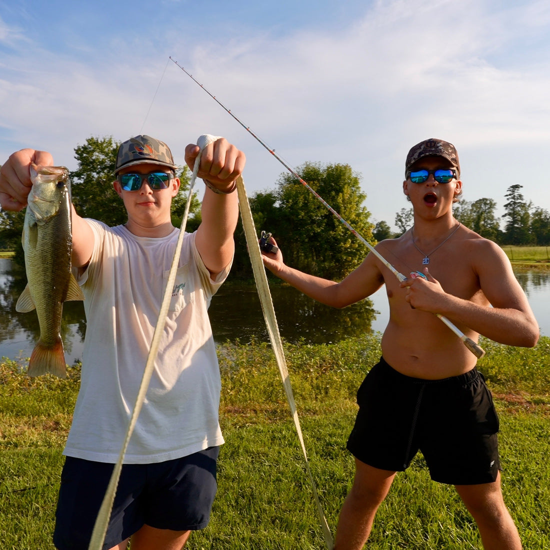 Tied to My Brother for 24 Hours: Fishing, Camping, and a Mystery Animal!
